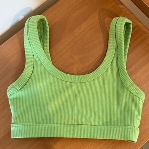 Alo Yoga Wellness Bra in Green Apple